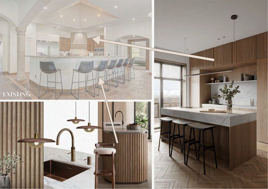 Kitchen: breakfast counter