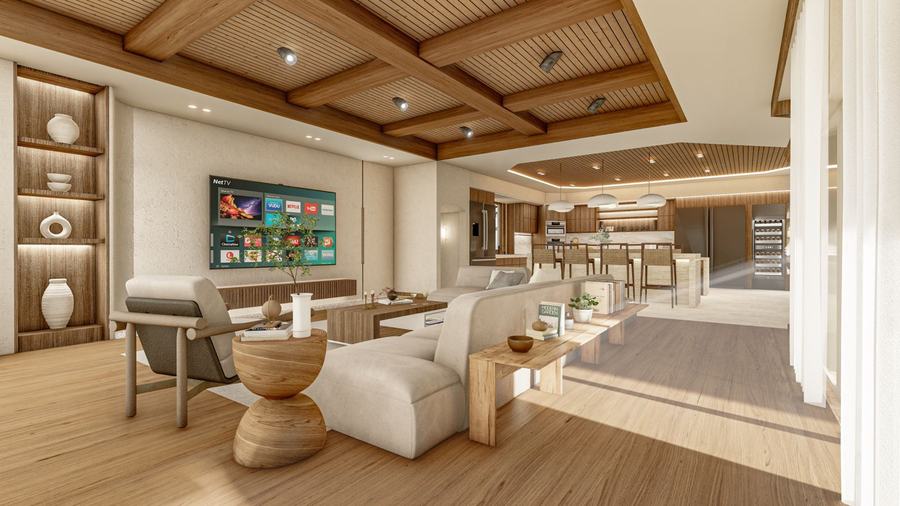 Great room, seating