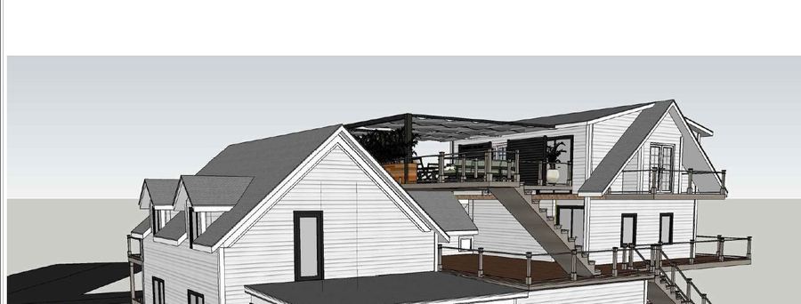 Bar terrace perspective