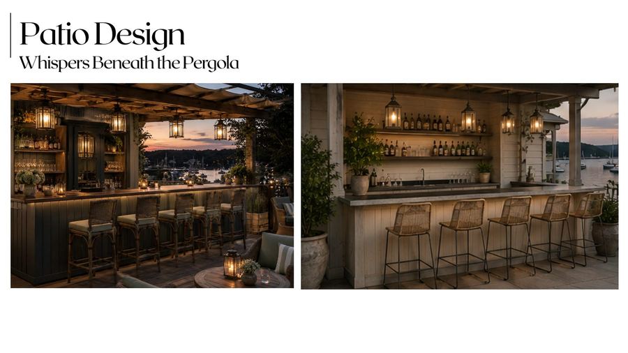 Beneath the pergola