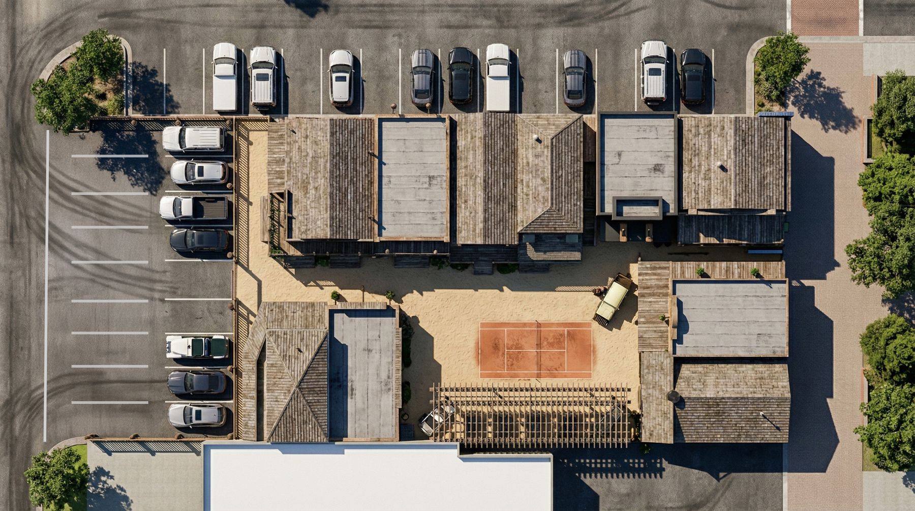 Aerial site rendering of the Old West concept