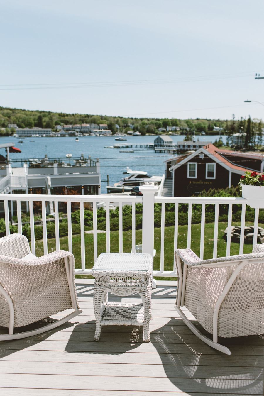 Porch over the harbor