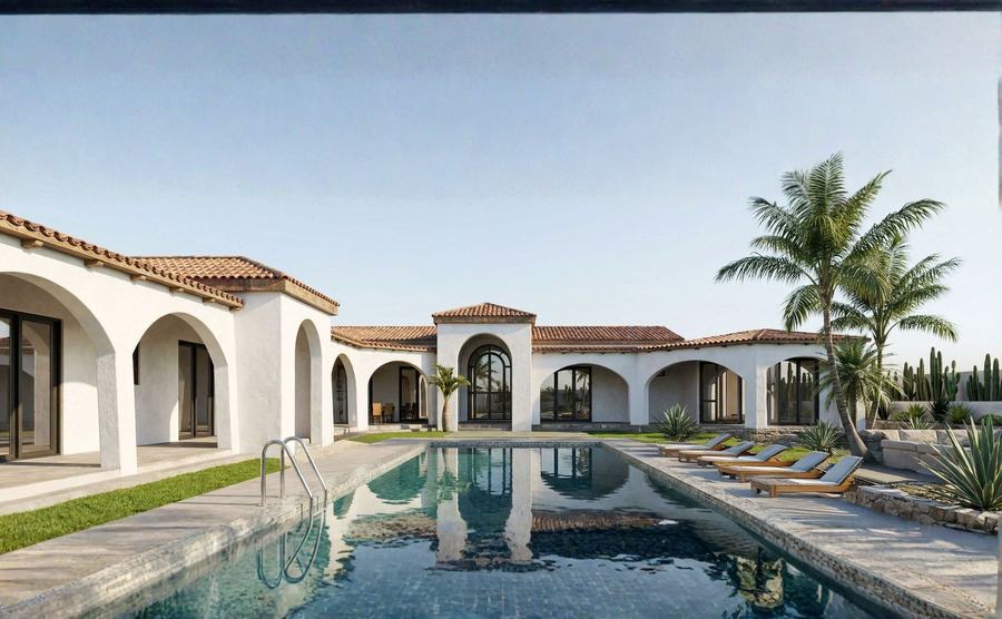 Courtyard and pool
