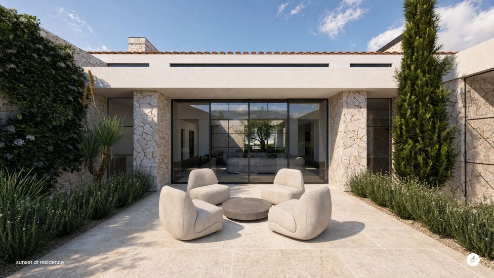 Courtyard fire pit