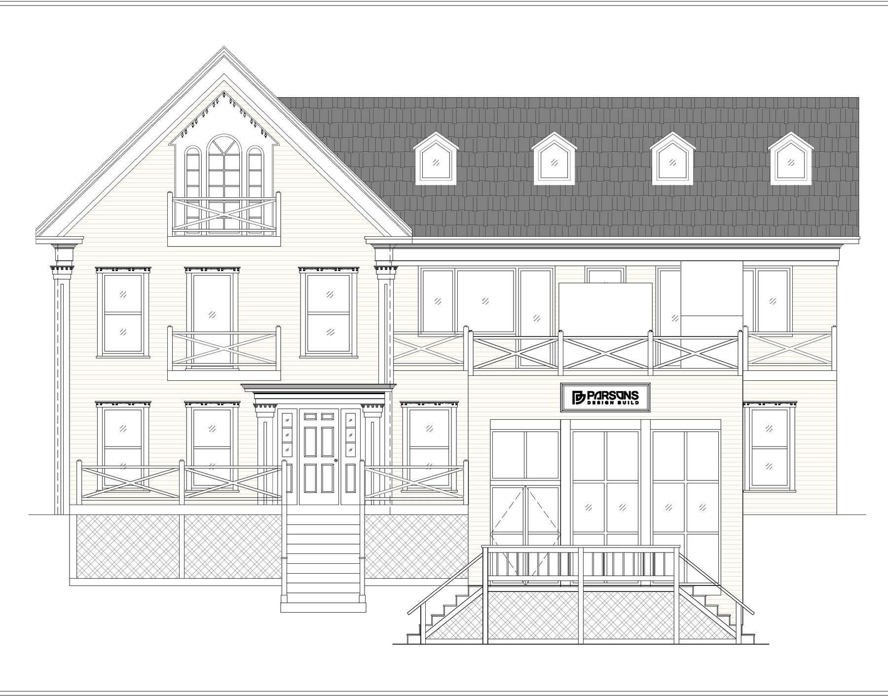 Valerie's Inn front elevation, design proposal