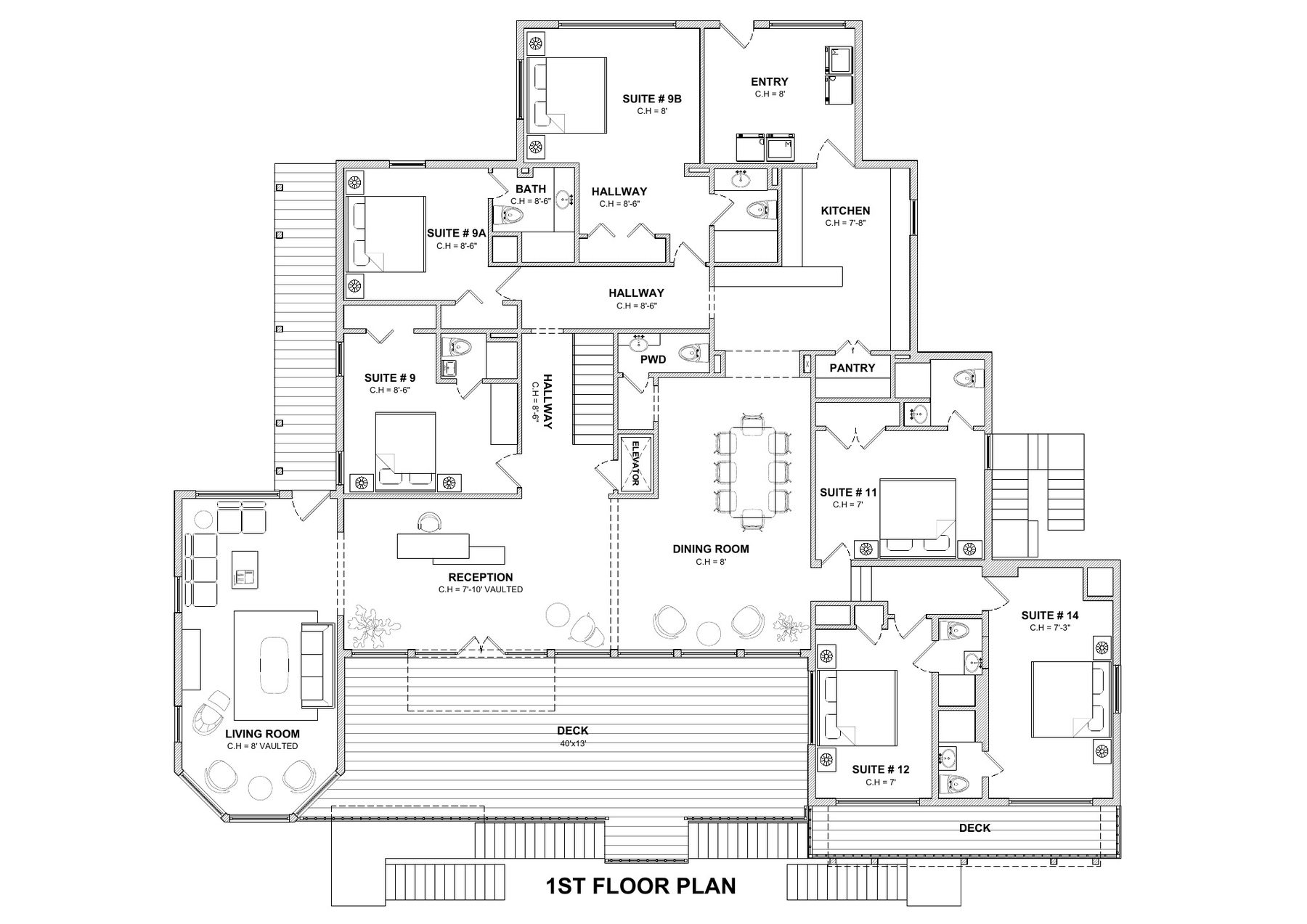 Welch House first floor layout proposal