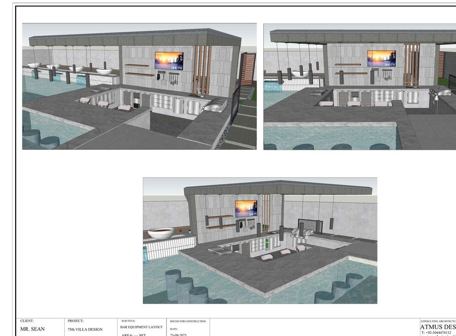 Bar, 3D views