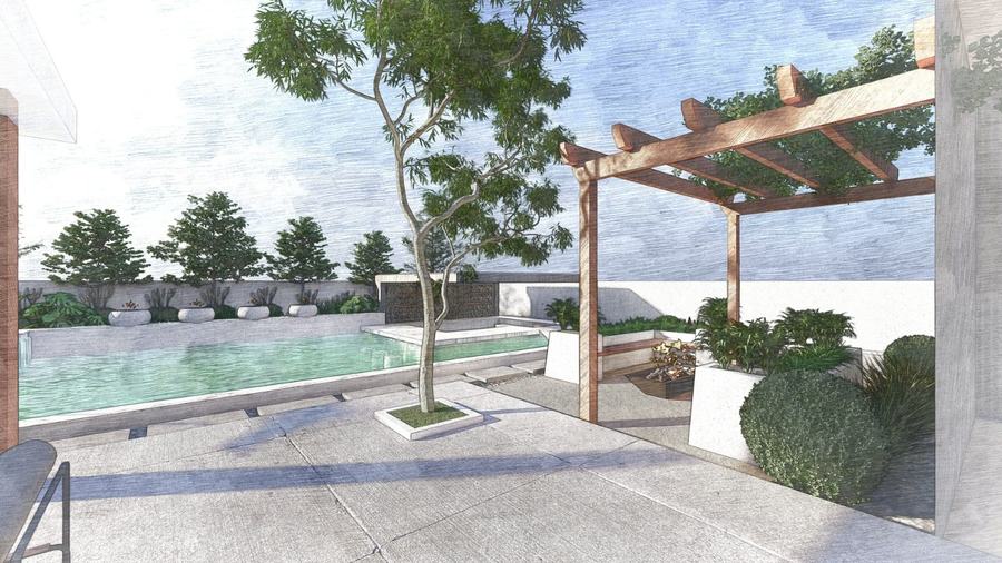 Swim-up bar